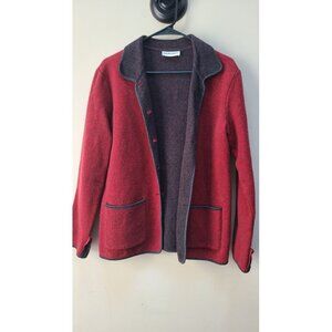 Bonnie & Norma Vintage Wool Red Coat